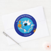 Sticker Rond Anniversaire du Cookie Monster (Enveloppe)