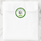 Sticker Rond Anniversaire du football (Sac)