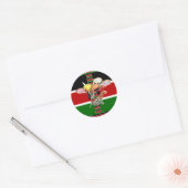 Sticker Rond anniversaire du Kenya (Enveloppe)
