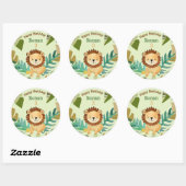Sticker Rond Anniversaire du Prince de la Petite Jungle (Feuille)