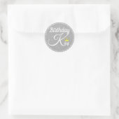 Sticker Rond Anniversaire du roi (Sac)