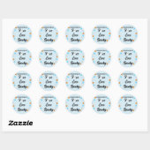 Sticker Rond Anniversaire effrayant de 4 ans (Feuille)