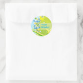 Sticker Rond Anniversaire ensoleillé (Sac)