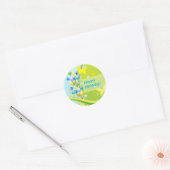 Sticker Rond Anniversaire ensoleillé (Enveloppe)