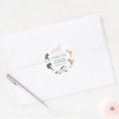 Sticker Rond Anniversaire équestre du Cheval Cowboy (Enveloppe)