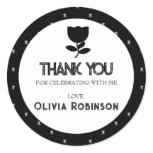 Anniversaire gothique noir et blanc