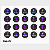 Sticker Rond Anniversaire Guy Fun Populaire Vidéo Jeu Thème Ann (Feuille)