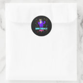 Sticker Rond Anniversaire Guy Fun Populaire Vidéo Jeu Thème Ann (Sac)
