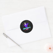 Sticker Rond Anniversaire Guy Fun Populaire Vidéo Jeu Thème Ann (Enveloppe)