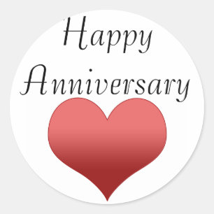 Sticker Rond Anniversaire heureux