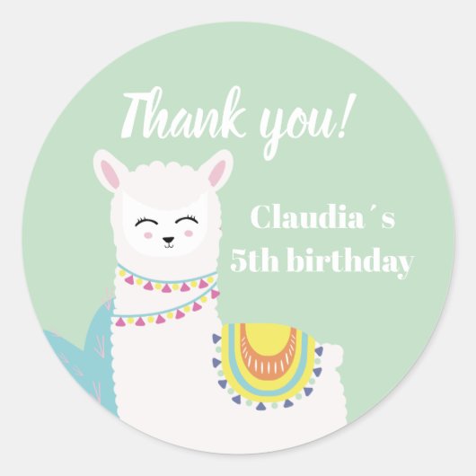Sticker Rond Anniversaire heureux il Appelle (Devant)