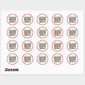 Sticker Rond Anniversaire Incroyable (Feuille)