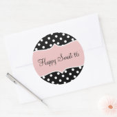 Sticker Rond Anniversaire Joyeux Sucré 16 (Enveloppe)