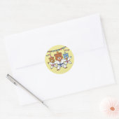 Sticker rond Anniversaire Karate (Enveloppe)