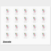 STICKER ROND ANNIVERSAIRE MAGIQUE (Feuille)