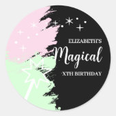 Sticker Rond Anniversaire Magique (Devant)