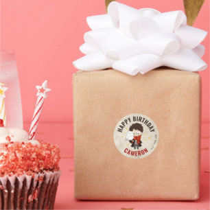 STICKER ROND ANNIVERSAIRE MAGIQUE DE PERSONNAGE™ HARRY POTTER