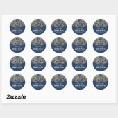 Sticker Rond Anniversaire Masquerade Quinceanera (Feuille)