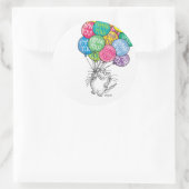 STICKER ROND ANNIVERSAIRE | MERCI D'UNE CARTE BUNCH (Sac)