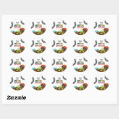 Sticker Rond Anniversaire Monster Trucks (Feuille)