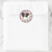 Sticker Rond Anniversaire Papillon (Sac)