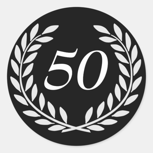 Sticker Rond Anniversaire personnalisé (Devant)