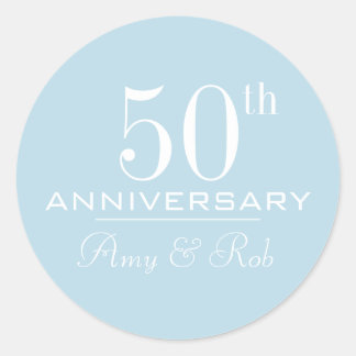 Sticker Rond Anniversaire personnalisé moderne stylisé minimali