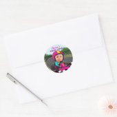 Sticker Rond Anniversaire Rose Fast One (Enveloppe)