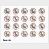 Sticker Rond Anniversaire Schnauzer (Feuille)