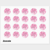 Sticker Rond Anniversaire seize ans (Feuille)