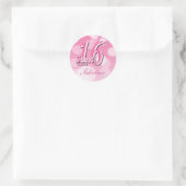 Sticker Rond Anniversaire seize ans (Sac)