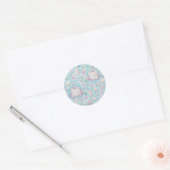 Sticker Rond Anniversaire sous la mer (Enveloppe)