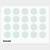 Sticker Rond Anniversaire super Retro (Feuille)