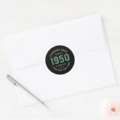 Sticker Rond Anniversaire Vintage 1950 (Enveloppe)