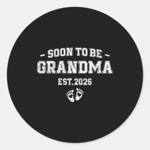 Sticker Rond Annonce de grossesse Bientôt grand-mère 2026