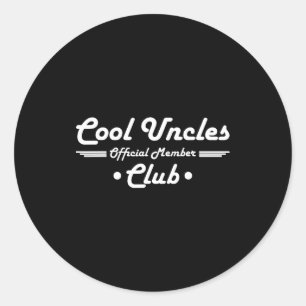 Sticker Rond Annonce de grossesse de nouveau oncle drôle Oncles