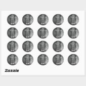Sticker Rond Annonce de grossesse Noël (Feuille)