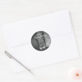Sticker Rond Annonce de grossesse Noël (Enveloppe)