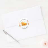 Sticker Rond annonce de recommandations de part de tarte immobi (Enveloppe)