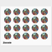Sticker Rond Annonce par Sandro Botticelli (Feuille)