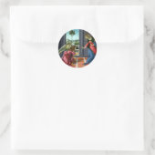 Sticker Rond Annonce par Sandro Botticelli (Sac)