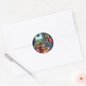 Sticker Rond Annonce par Sandro Botticelli (Enveloppe)