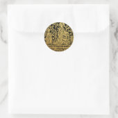 Sticker Rond Annonciation en caoutchouc en laiton Tudor Mary An (Sac)