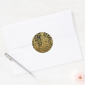 Sticker Rond Annonciation en caoutchouc en laiton Tudor Mary An (Enveloppe)
