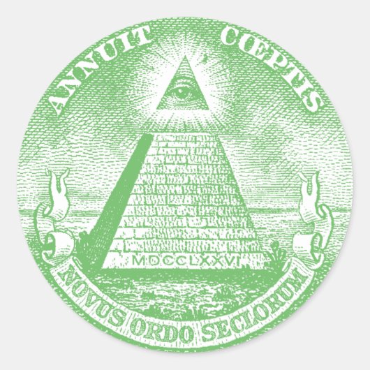 Sticker Rond Annuit Coeptis (Devant)