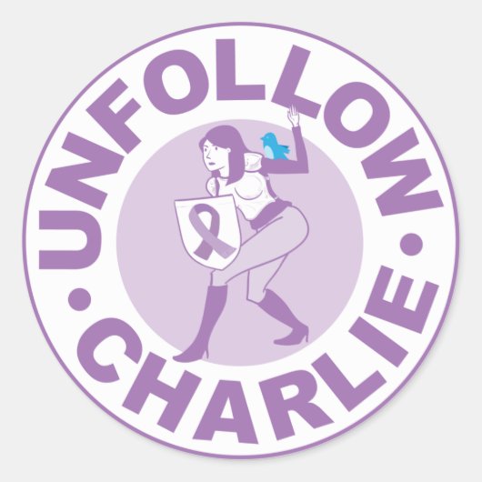Sticker Rond Annuler Charlie (Devant)