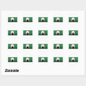 Sticker Rond anonyme (Feuille)