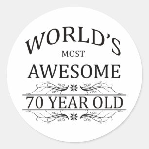 Sticker Rond Ans les plus impressionnants du monde 70