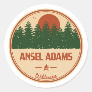 Sticker Rond Ansel Adams Wilderness California