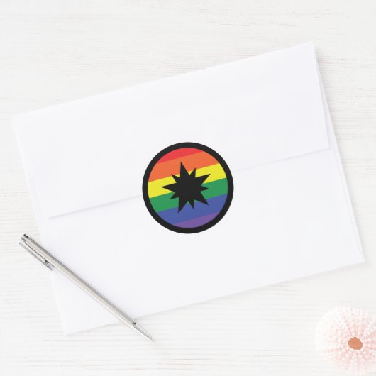 Sticker Rond Ansteorra Pride (Enveloppe)